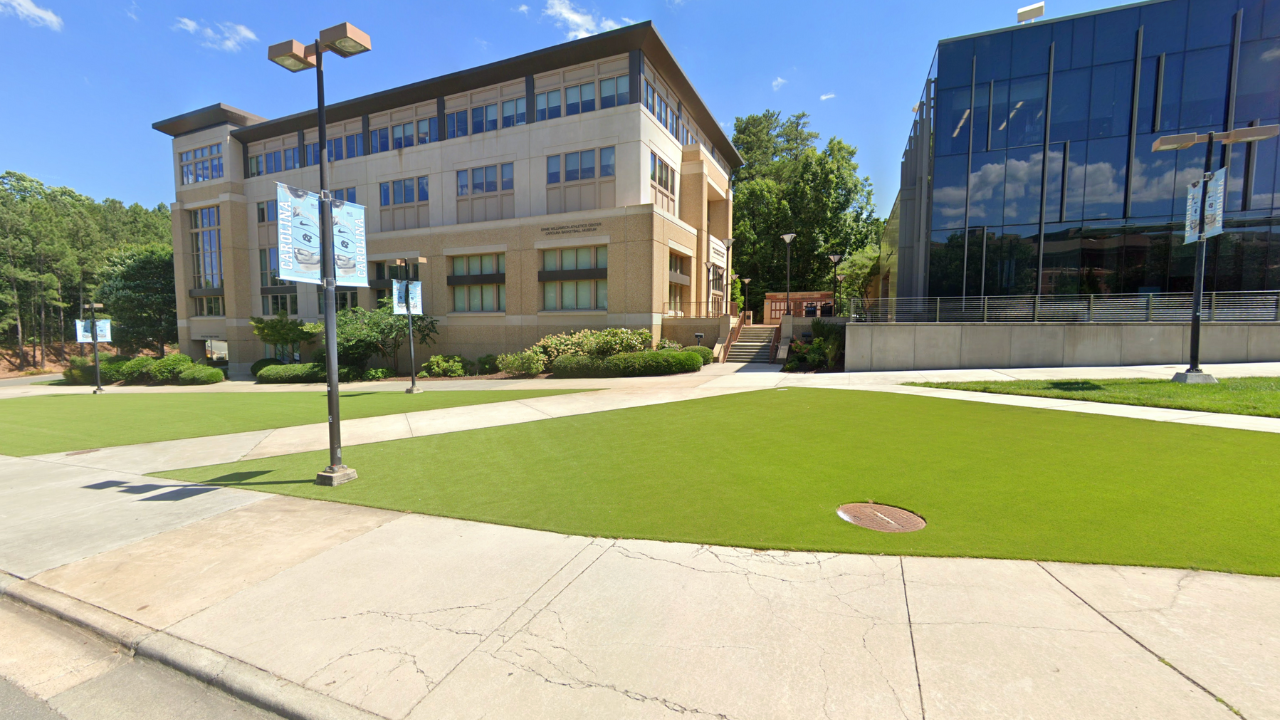 Outside view of the Carolina Basketball Museum Chapel Hill NC